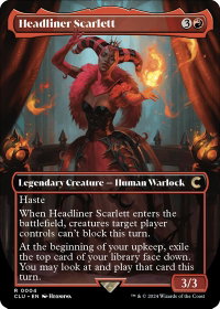 Headliner Scarlett (Borderless) - Ravnica: Clue Edition (CLU) #4 - Rare Magic: The Gathering Trading Card