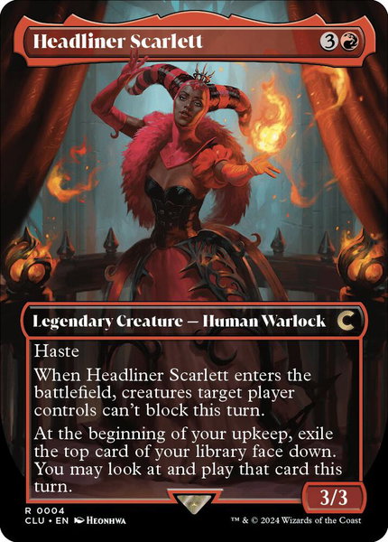 Headliner Scarlett (Borderless) - Ravnica: Clue Edition Magic: The Gathering trading card