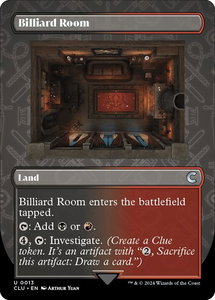 Billiard Room (Borderless) - Ravnica: Clue Edition (CLU) #13 - Uncommon Magic: The Gathering Trading Card