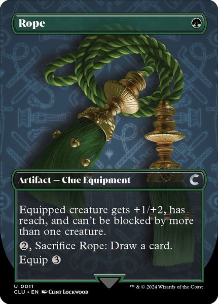 Rope (Borderless) trading card from Ravnica: Clue Edition Rope (Borderless) - Ravnica: Clue Edition Magic: The Gathering trading card