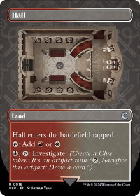 Hall (Borderless) - Ravnica: Clue Edition (CLU) #16 - Uncommon Magic: The Gathering Trading Card