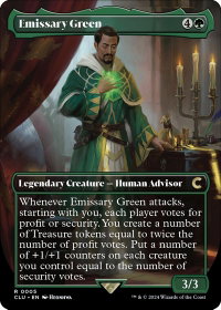 Emissary Green (Borderless) - Ravnica: Clue Edition (CLU) #5 - Rare Magic: The Gathering Trading Card