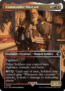 Commander Mustard (Borderless) - Ravnica: Clue Edition (CLU) #6 - Rare Magic: The Gathering Trading Card