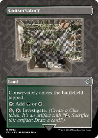 Conservatory (Borderless) - Ravnica: Clue Edition (CLU) #14 - Uncommon Magic: The Gathering Trading Card