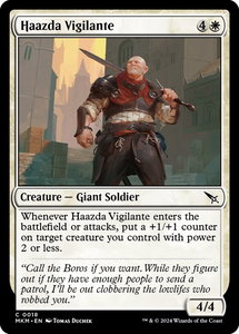 Haazda Vigilante - Murders at Karlov Manor (MKM) #18 - Common Magic: The Gathering Trading Card