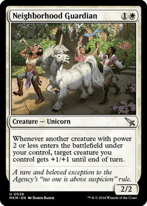 Neighborhood Guardian - Murders at Karlov Manor (MKM) #26 - Uncommon Magic: The Gathering Trading Card