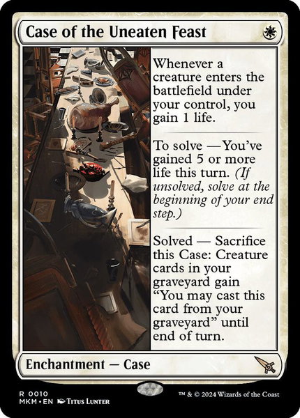 Case of the Uneaten Feast trading card from Murders at Karlov Manor Case of the Uneaten Feast - Murders at Karlov Manor Magic: The Gathering trading card
