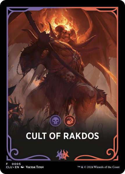 Cult of Rakdos Theme Card trading card from Ravnica: Clue Edition Cult of Rakdos Theme Card - Ravnica: Clue Edition Magic: The Gathering trading card
