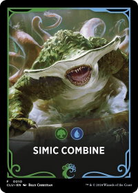 Simic Combine Theme Card - Ravnica: Clue Edition (CLU) #10 - Token Magic: The Gathering Trading Card