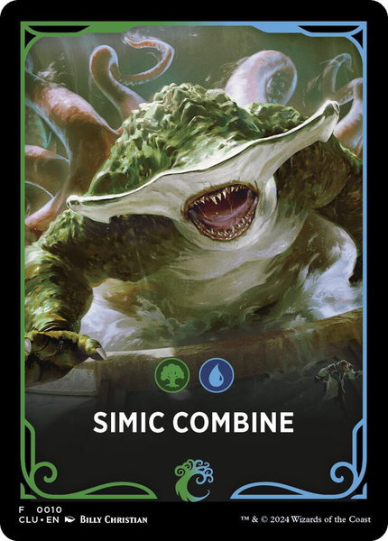 Simic Combine Theme Card trading card from Ravnica: Clue Edition Simic Combine Theme Card - Ravnica: Clue Edition Magic: The Gathering trading card