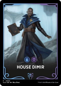 House Dimir Theme Card - Ravnica: Clue Edition (CLU) #3 - Token Magic: The Gathering Trading Card
