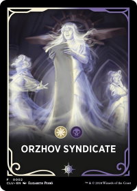 Orzhov Syndicate Theme Card - Ravnica: Clue Edition (CLU) #2 - Token Magic: The Gathering Trading Card