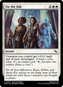 On the Job - Murders at Karlov Manor (MKM) #30 - Common Magic: The Gathering Trading Card