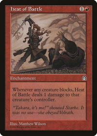 Heat of Battle - Stronghold (STH) #null - Uncommon Magic: The Gathering Trading Card