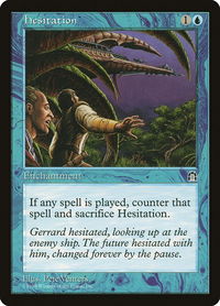 Hesitation - Stronghold (STH) #null - Uncommon Magic: The Gathering Trading Card