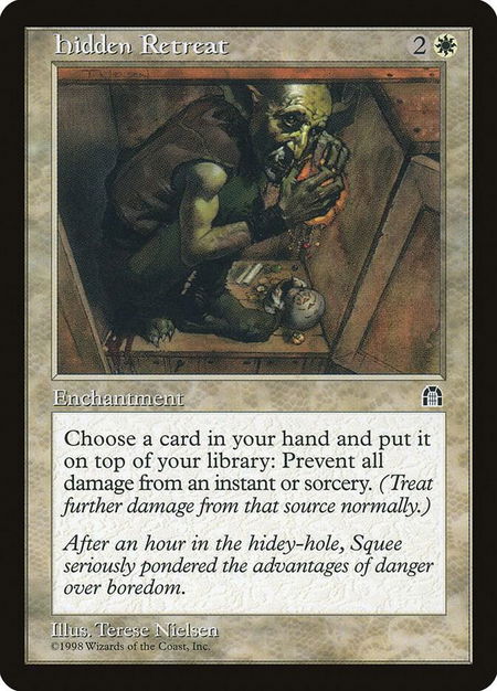 Hidden Retreat - Stronghold Magic: The Gathering trading card