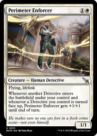 Perimeter Enforcer - Murders at Karlov Manor (MKM) #31 - Uncommon Magic: The Gathering Trading Card