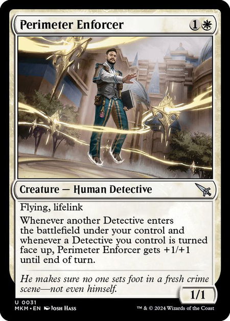 Perimeter Enforcer - Murders at Karlov Manor Magic: The Gathering trading card