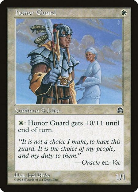 Honor Guard - Stronghold Magic: The Gathering trading card