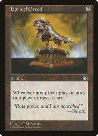 Horn of Greed - Stronghold (STH) #null - Rare Magic: The Gathering Trading Card