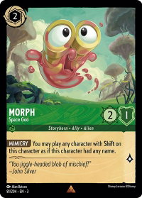Morph - Space Goo - Into the Inklands (3) #81/204 - Rare Disney Lorcana Trading Card