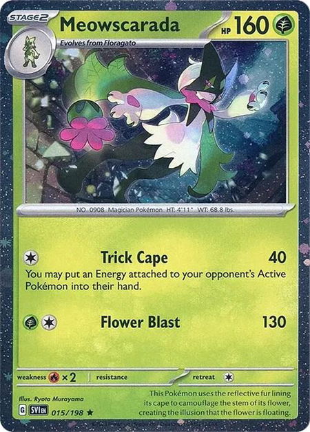 Meowscarada - 015/198 (Cosmos Holo) - Miscellaneous Cards & Products Pokémon trading card