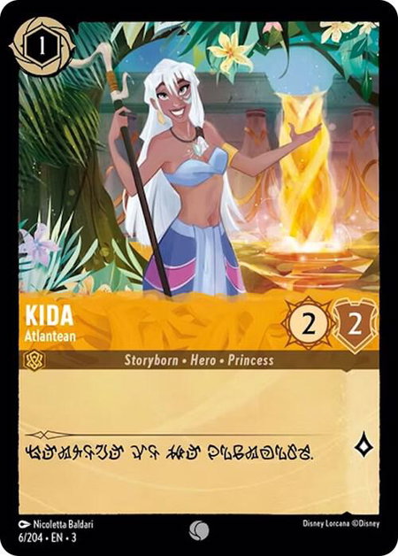 Kida - Atlantean - Into the Inklands Disney Lorcana trading card