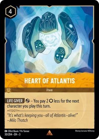 Heart of Atlantis - Into the Inklands (3) #30/204 - Rare Disney Lorcana Trading Card