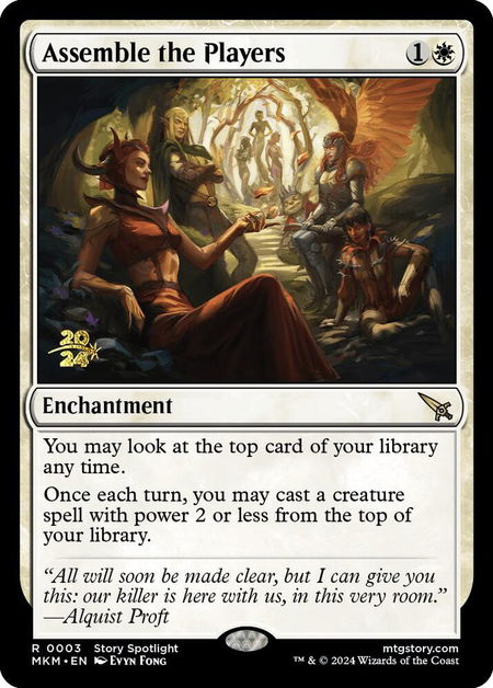 Assemble the Players - Prerelease Cards Magic: The Gathering trading card