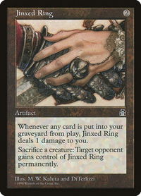 Jinxed Ring - Stronghold (STH) #null - Rare Magic: The Gathering Trading Card