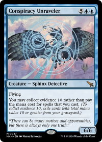 Conspiracy Unraveler - Promo Pack: Murders at Karlov Manor (PPMKM) #47p - Mythic Rare Magic: The Gathering Trading Card