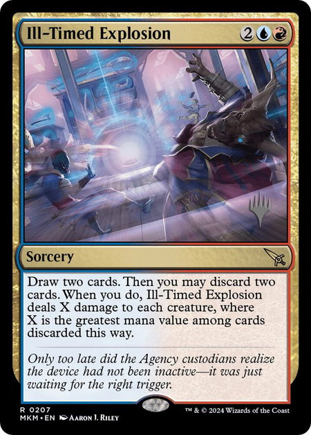Ill-Timed Explosion - Promo Pack: Murders at Karlov Manor Magic: The Gathering trading card