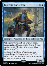 Forensic Gadgeteer - Promo Pack: Murders at Karlov Manor (PPMKM) #57p - Rare Magic: The Gathering Trading Card