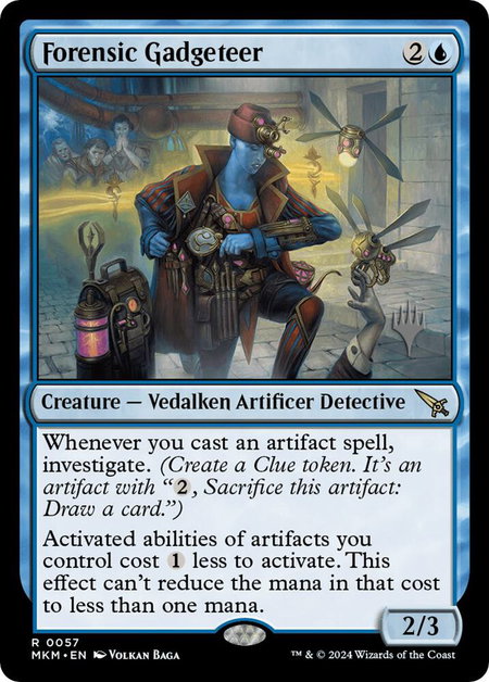 Forensic Gadgeteer - Promo Pack: Murders at Karlov Manor Magic: The Gathering trading card