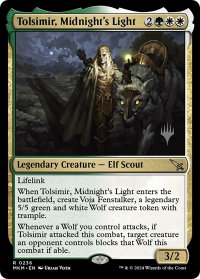 Tolsimir, Midnight's Light - Promo Pack: Murders at Karlov Manor (PPMKM) #236p - Rare Magic: The Gathering Trading Card