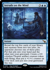 Intrude on the Mind - Promo Pack: Murders at Karlov Manor (PPMKM) #61p - Mythic Rare Magic: The Gathering Trading Card