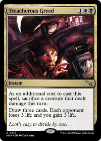 Treacherous Greed - Promo Pack: Murders at Karlov Manor (PPMKM) #237p - Rare Magic: The Gathering Trading Card