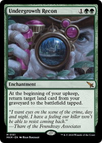Undergrowth Recon - Promo Pack: Murders at Karlov Manor (PPMKM) #181p - Mythic Rare Magic: The Gathering Trading Card