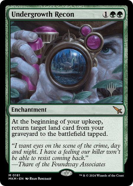 Undergrowth Recon - Promo Pack: Murders at Karlov Manor Magic: The Gathering trading card