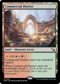 Commercial District - Promo Pack: Murders at Karlov Manor (PPMKM) #259p - Rare Magic: The Gathering Trading Card