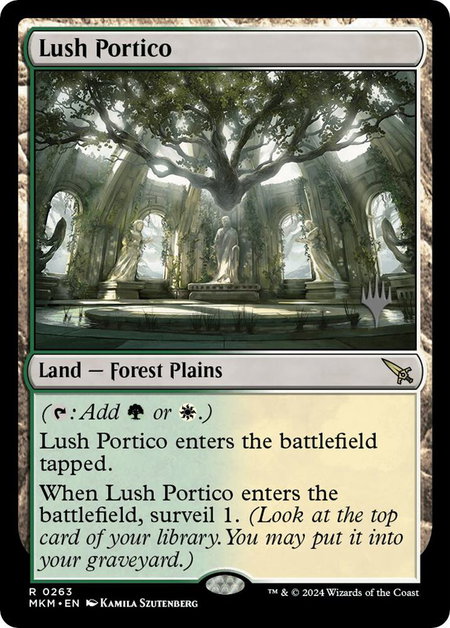 Lush Portico - Promo Pack: Murders at Karlov Manor Magic: The Gathering trading card