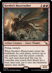Krenko's Buzzcrusher - Promo Pack: Murders at Karlov Manor (PPMKM) #136p - Rare Magic: The Gathering Trading Card