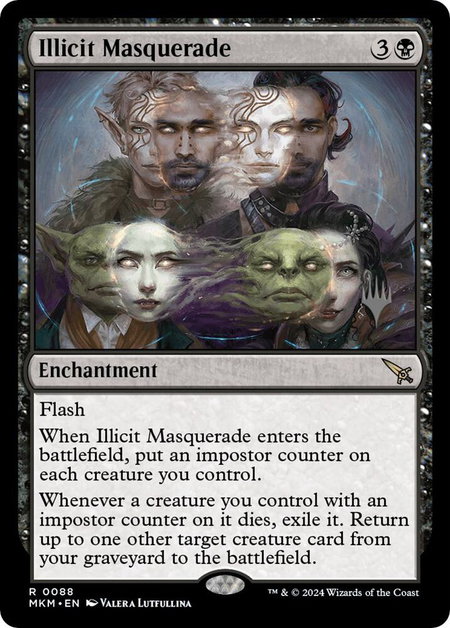 Illicit Masquerade - Promo Pack: Murders at Karlov Manor Magic: The Gathering trading card
