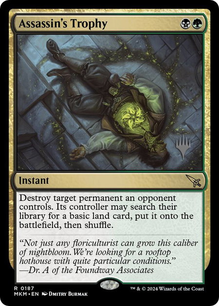 Assassin's Trophy - Promo Pack: Murders at Karlov Manor Magic: The Gathering trading card