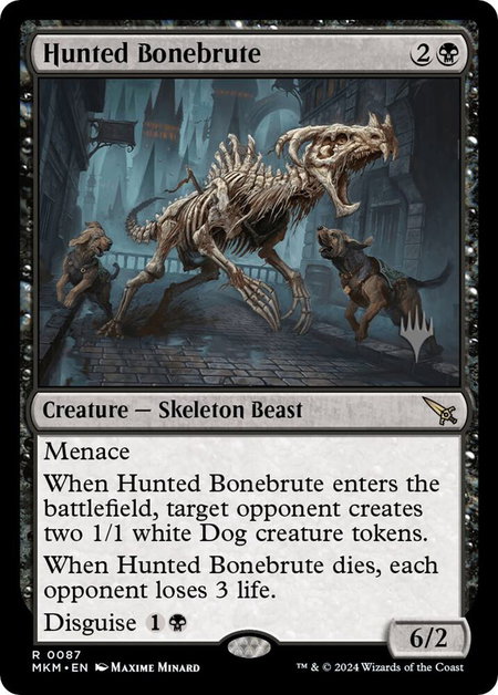 Hunted Bonebrute - Promo Pack: Murders at Karlov Manor Magic: The Gathering trading card