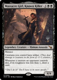 Massacre Girl, Known Killer - Promo Pack: Murders at Karlov Manor (PPMKM) #94p - Mythic Rare Magic: The Gathering Trading Card