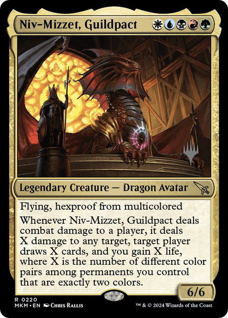 Niv-Mizzet, Guildpact - Promo Pack: Murders at Karlov Manor Magic: The Gathering trading card