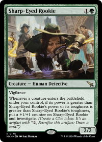 Sharp-Eyed Rookie - Promo Pack: Murders at Karlov Manor (PPMKM) #176p - Rare Magic: The Gathering Trading Card