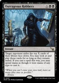 Outrageous Robbery - Promo Pack: Murders at Karlov Manor (PPMKM) #97p - Rare Magic: The Gathering Trading Card