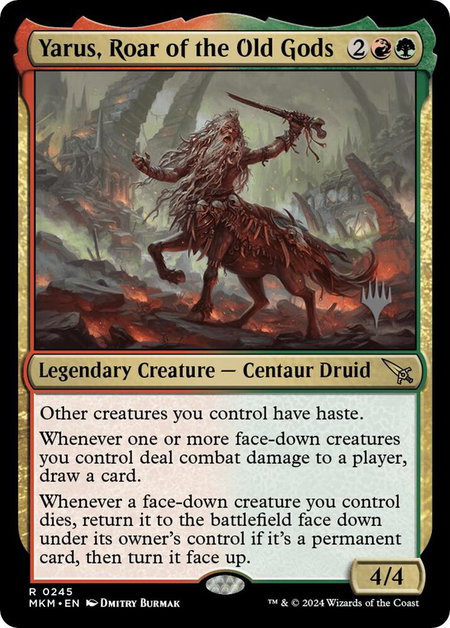Yarus, Roar of the Old Gods - Promo Pack: Murders at Karlov Manor Magic: The Gathering trading card